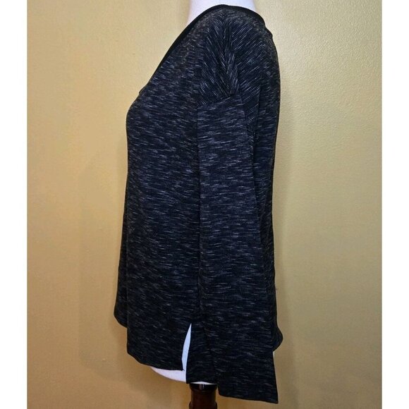 Christopher & Banks Womens Sweater V Neck Long Sleeve Pull Over Black Size Small - Picture 2 of 9